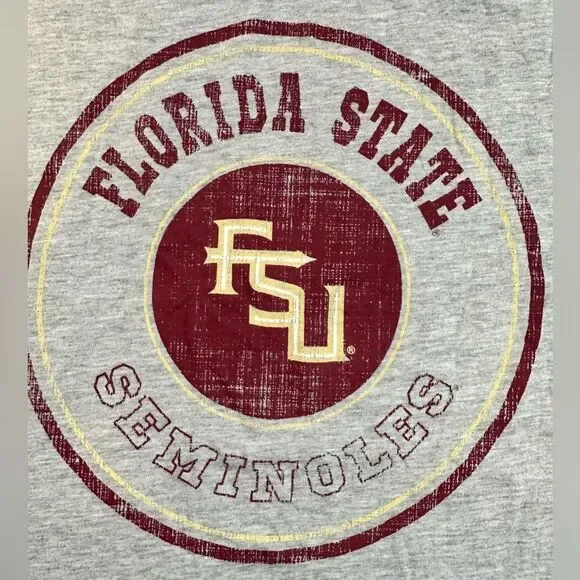 NWT Colosseum Women’s Gray Florida State Seminoles Long Sleeve Tee Shirt - L - Picture 5 of 8